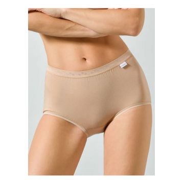 Chiloti clasici bumbac cu talia medie  8001 0001 - Bej
