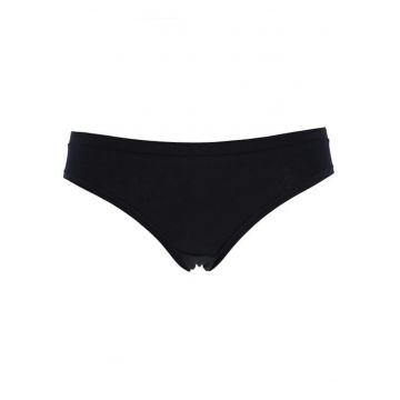 Chiloti clasici bumbac organic cu talia joasa  GD439 0001 - Negru