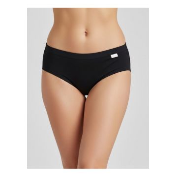 Chiloti clasici bumbac si modal cu talia joasa  ADD06 0001 - Negru