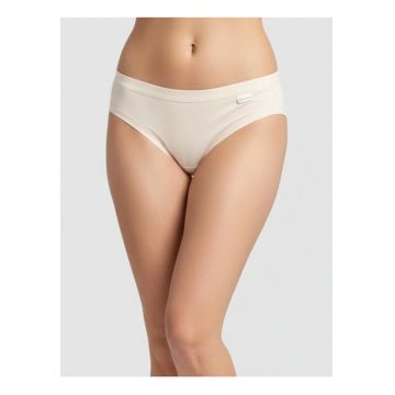 Chiloti clasici bumbac si modal cu talia joasa  ADD06 0001 - Nude rose