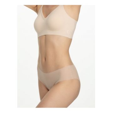 Chiloti clasici laser-cut ultra subtiri cu talia medie  Classic Mousse - Bej