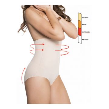 Chiloti clasici modelatori invisible maxi sub sani cu silicon  Basic 241 - Natur