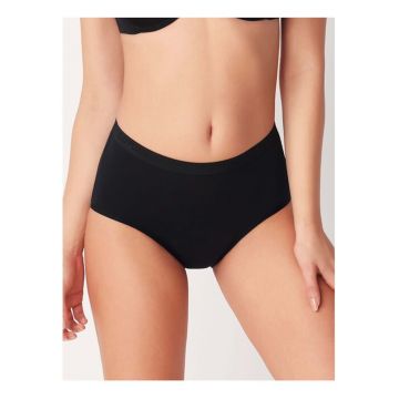 Chiloti menstruali bumbac organic pentru flux abundent  ADB63 - Negru