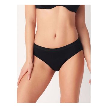 Chiloti menstruali bumbac organic pentru flux moderat  ADB62 - Negru