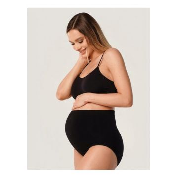 Chiloti microfibra fara cusaturi gravide  Bella Mama - Negru