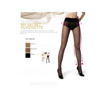 Colanti fara cusaturi dama  MY SECRET 30 SILHOUETTEdsaf - Ecru