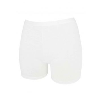 Set 2 perechi boxeri bumbac cu talia inalta  GD469 0002 - Alb