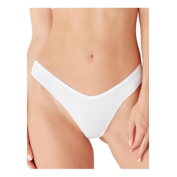 Set 2 perechi chiloti brazilieni cu dantela v-cut  GD472 0002 - Nude rose