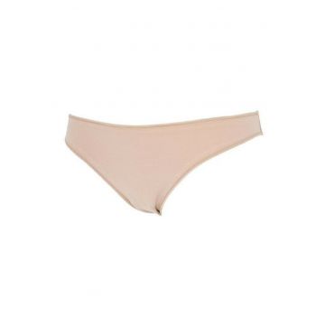 Set 3 perechi chiloti brazilieni bumbac cu talia joasa  3490 0003 - Bej