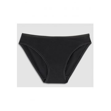 Set 3 perechi chiloti clasici bumbac cu talia joasa  3165 0003 - Negru