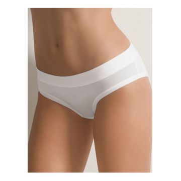 Set 3 perechi chiloti clasici bumbac cu talia joasa  GD018 0003 - Alb