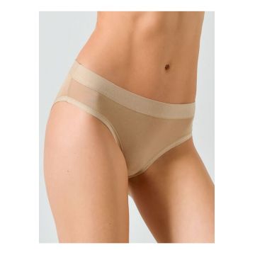 Set 3 perechi chiloti clasici cu talia medie  GD019 0003 - Bej