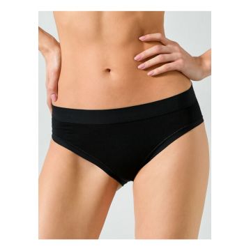 Set 3 perechi chiloti clasici cu talia medie  GD019 0003 - Negru