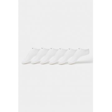 Set de sosete din amestec de bumbac pentru antrenament - 6 perechi - Alb optic