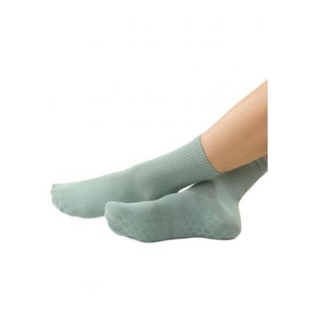 Sosete antiderapante dama cu abs  S088 - Verde menta