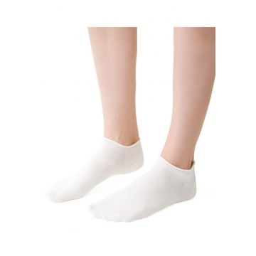 Sosete bumbac scurte fara presiune  S041 - Ecru