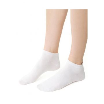 Sosete bumbac scurte  S052 - Alb