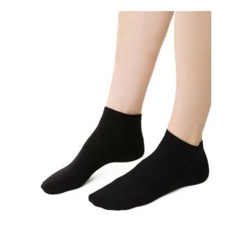 Sosete bumbac scurte  S052 - Negru