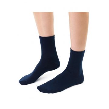Sosete bumbac simple  S037 - Bleumarin