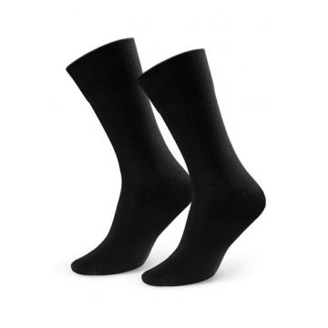 Sosete bumbac subtiri fara cusatura la varf  S056 - Negru