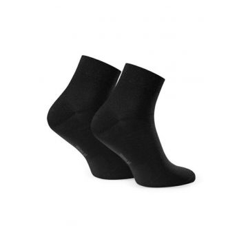 Sosete bumbac subtiri peste glezna  S010 - Negru