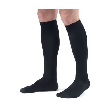 Sosete compresive medicinale din bumbac pentru barbati KL 1 (18-21 mmHg)  140 den - Negru