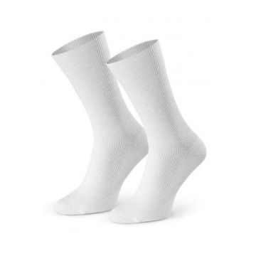Sosete fara presiune raiate  S018 - Alb