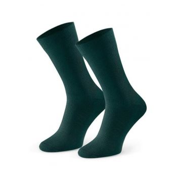 Sosete fara presiune raiate  S018 - Verde inchis