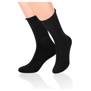 Sosete flausate fara presiune  S111 - Negru