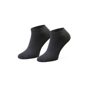 Sosete scurte bumbac  S045 - Gri grafit