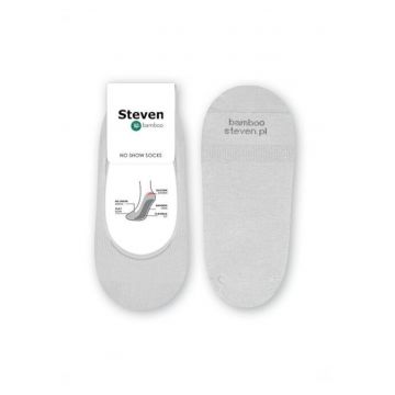 Talpici dama bambus cu silicon aplicat la calcai  S036 - Gri deschis