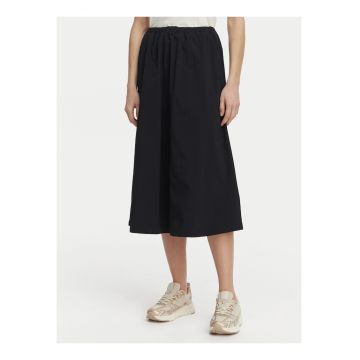 Fusta sport dama -  midi - neagra - nylon