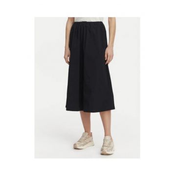Fusta sport dama -  midi - neagra - nylon