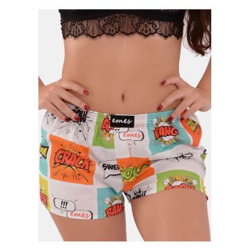 Pantaloni scurti de pijama cu imprimeu grafic .
