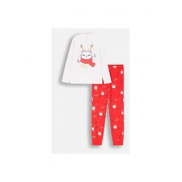 Pijama cu model din bumbac