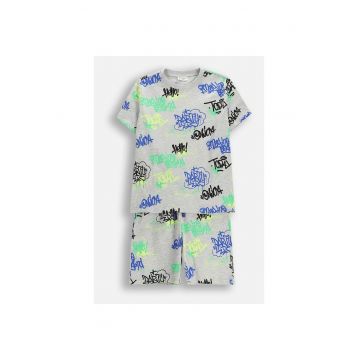 Pijamale  set - bumbac - multicolor -