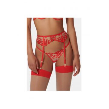Portjartiera dama -  303951795 - Poliester reciclat/Poliamida - Rosu - Rosu