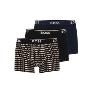 Set de 3 perechi de boxeri cu banda logo -