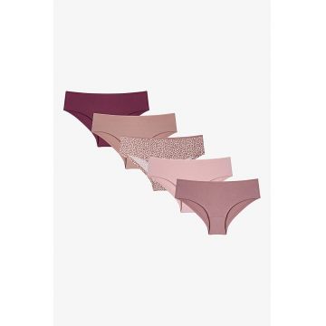 Set de 5 perechi de chiloti hipster - Multicolor