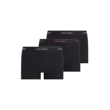 Set de boxeri din amestec de bumbac - 3 perechi - Negru