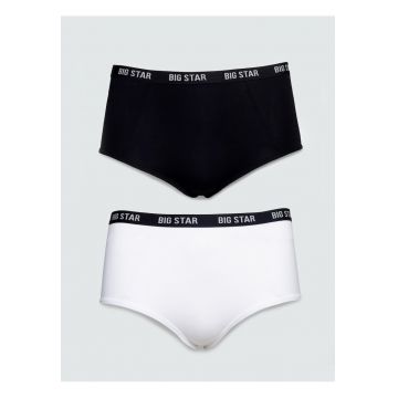 Set de boxeri Helinah 000 - 2 perechi - Alb/Negru