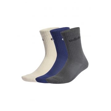 Set de sosete din amestec de bumbac cu logo - 6 perechi - Alb fildes/Gri/Bleumarin