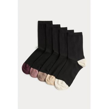 Set de sosete lungi - 5 perechi - Negru