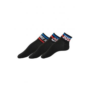 Set de sosete scurte unisex Everyday Essental - 3 perechi - Negru
