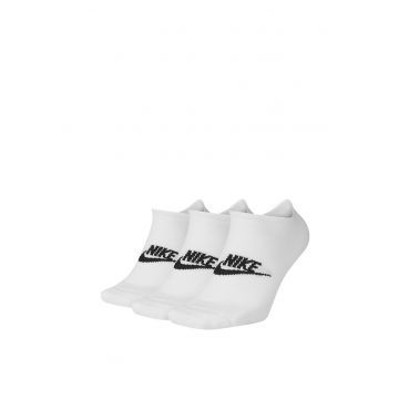 Set de sosete unisex foarte scurte Everyday Essential - 3 perechi. - Alb