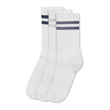 Sosete dama Nikki - set 3 perechi - Crem