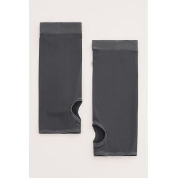Sosete lungi cu varf decupat - Gri carbune
