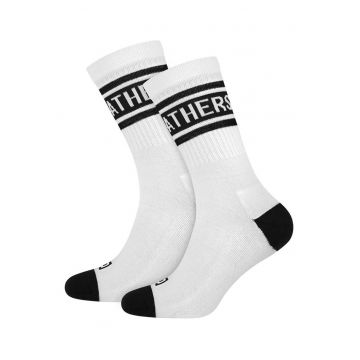 Sosete lungi din amestec de bumbac cu imprimeu logo