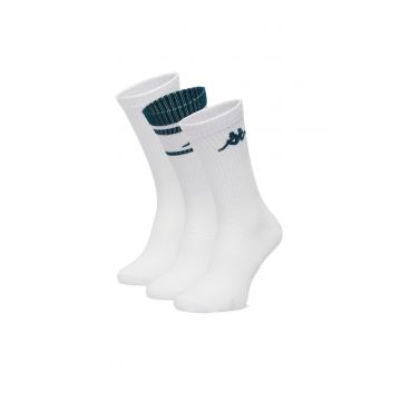 Sosete lungi  unisex alb