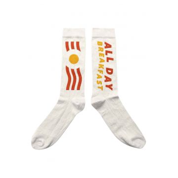 Sosete unisex lungi cu imprimeu text